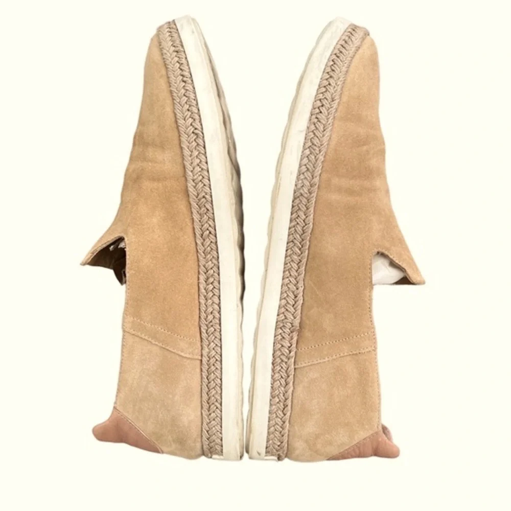 Vince Women’s Neutral Camel Suede Slip-on Espadrille Sneakers size 9.5 - Picture 5 of 10